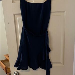 Navy Blue wrap Dress